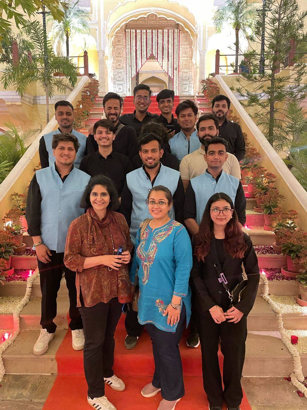 Palace wedding hospitality crew